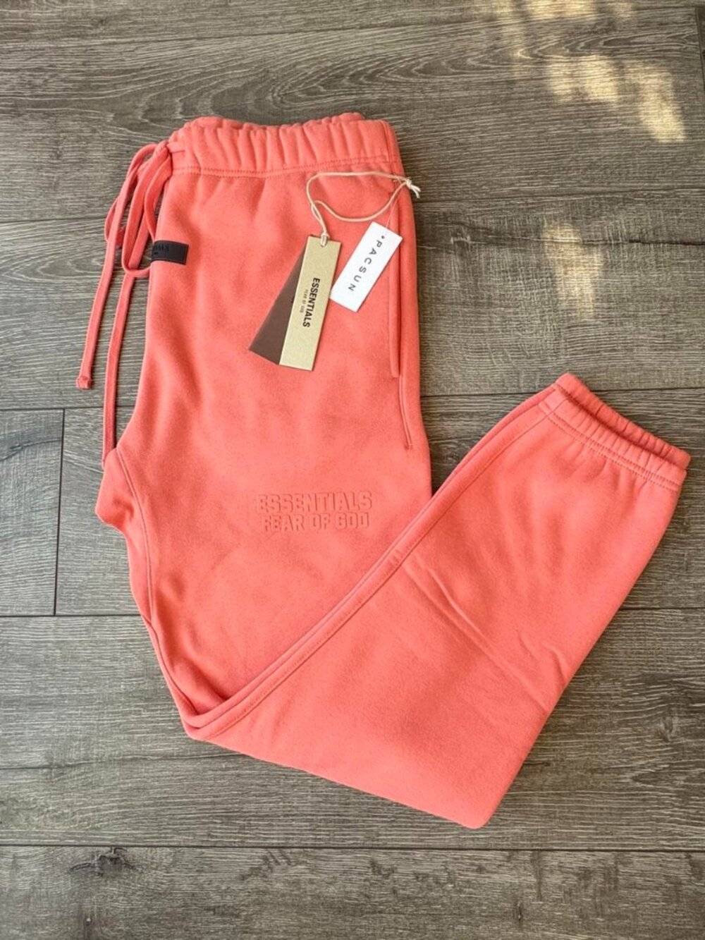 Fear Of God Essentials Coral SS22 Cuffed Sweatpants